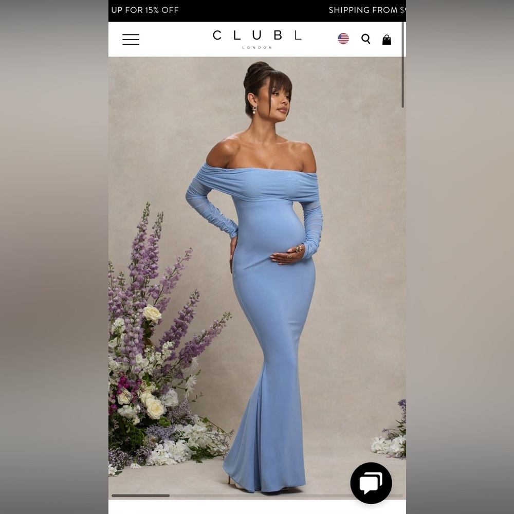 Club l London dress size 10 worn once for my baby shower